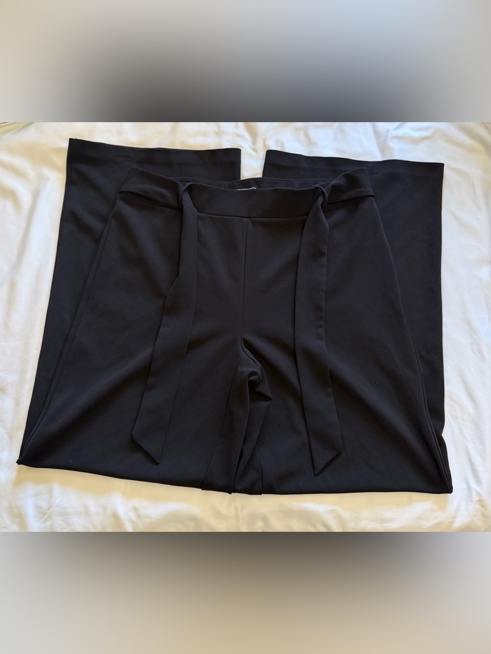 NYC Clothing Co. Black Wide Leg Tie Waist Pants Women’s 12